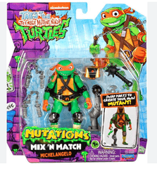 Teenage Mutant Ninja Turtles 4.5 Inch Action Figure Mix N Match Wave 2 - Michaelangelo
